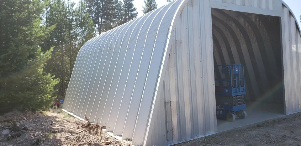Outdoor shed and workshop structure built by TWD Carpentry in Missoula County Montana